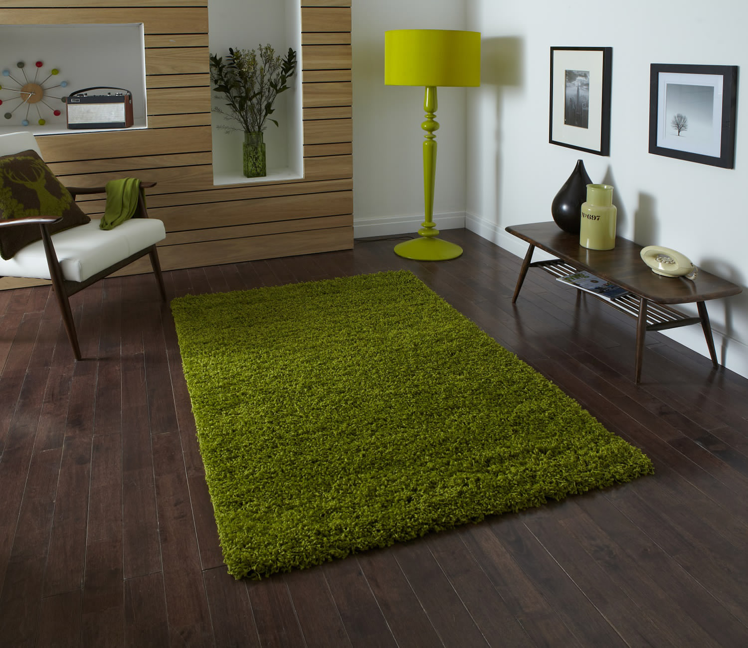 Hampen High Pile Rug Green 133x195 Furniture Source Philippines