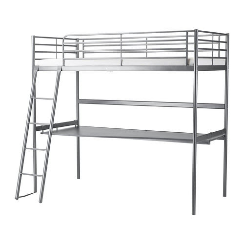 svarta loft bed