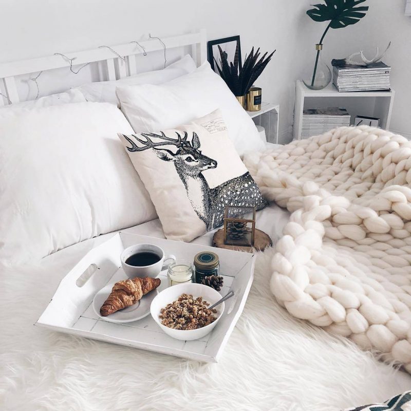 Natur Solid Wood Queen Bed Frame (White) - Furniture Source Philippines