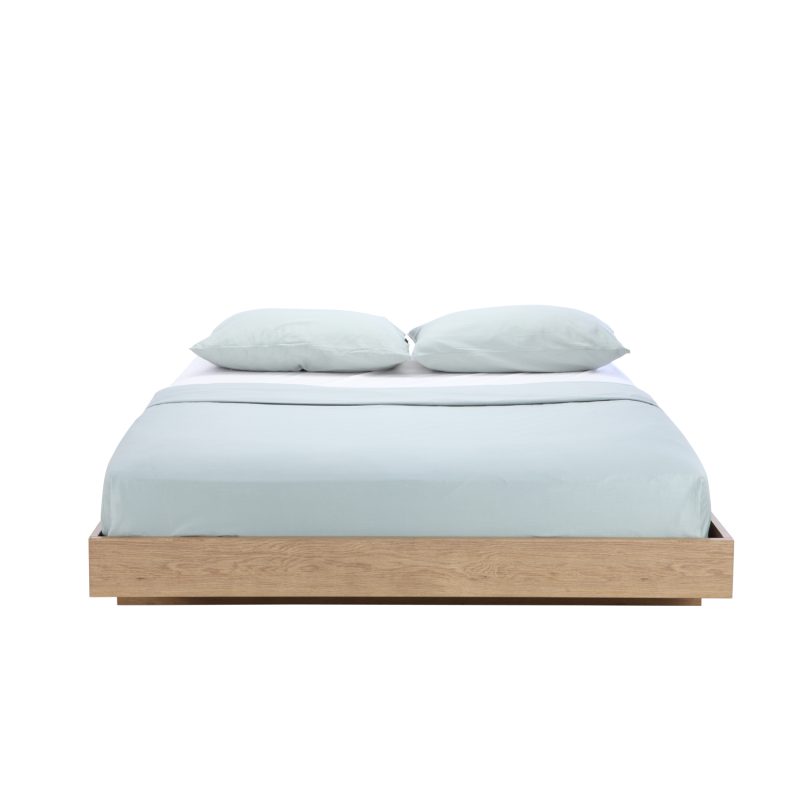 Kobe Bed Frame Oak Queen, High Rise Bed Frame Queen Ikea