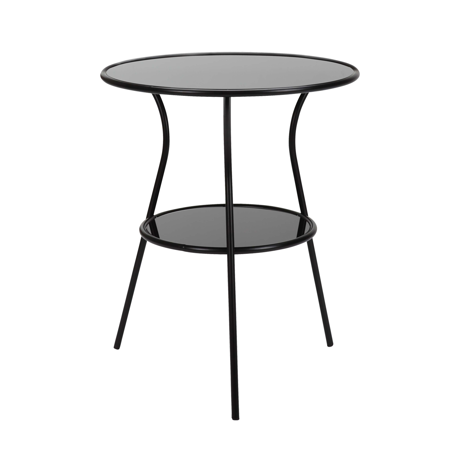 Guste Glass Side Table (Black) Furniture Source Philippines