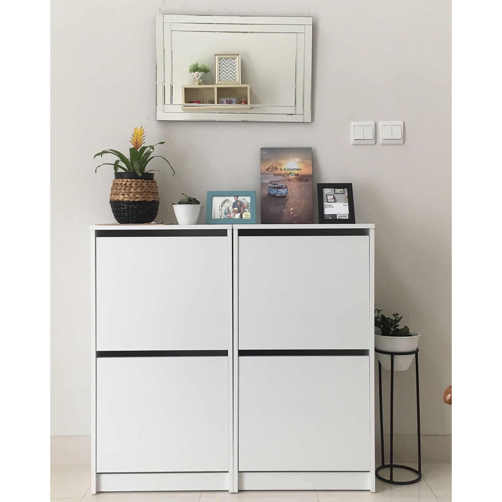 Furniture Source Philippines Bissa Shoe 2 Compartment (White)