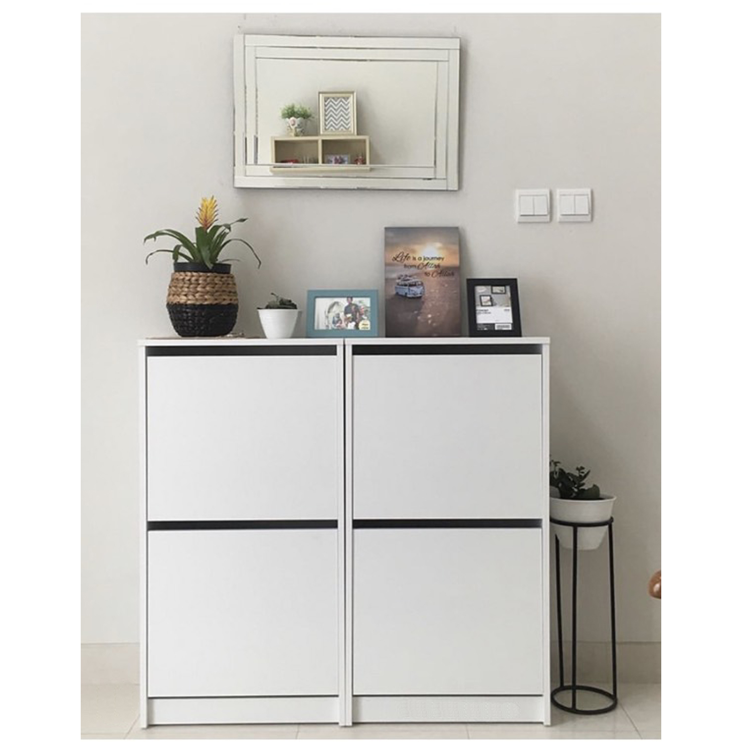 Furniture Source Philippines Bissa Shoe 2 Compartment (White)