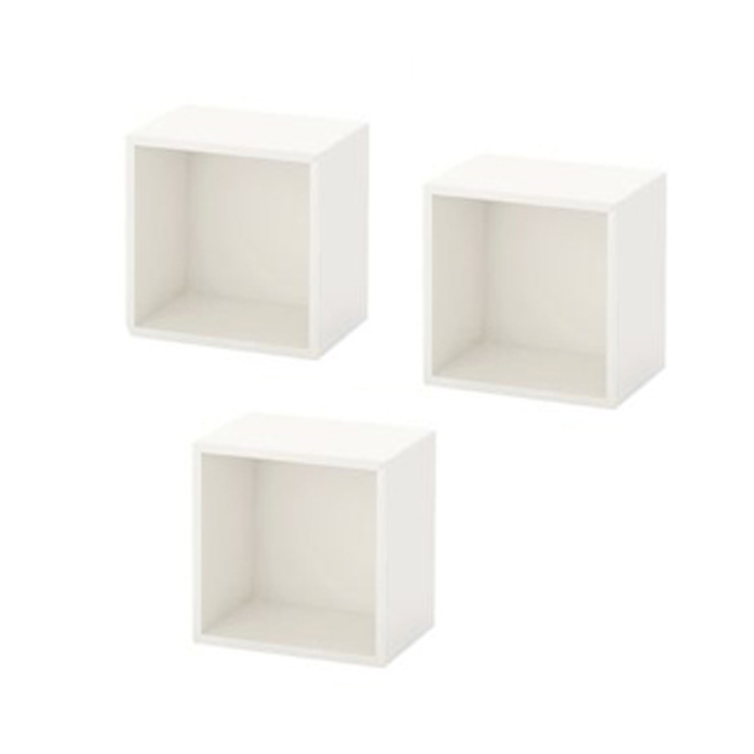 Hellen Wall Shelf 35 cm 3pcs (White) Furniture Source Philippines