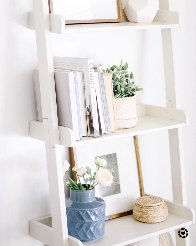 Scandi Ladder Shelf (White) Furniture Source Philippines