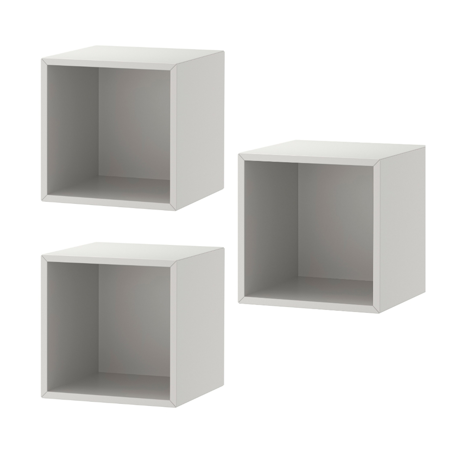 Hellen Wall Shelf 25 cm 3pcs (Gray) Furniture Source Philippines