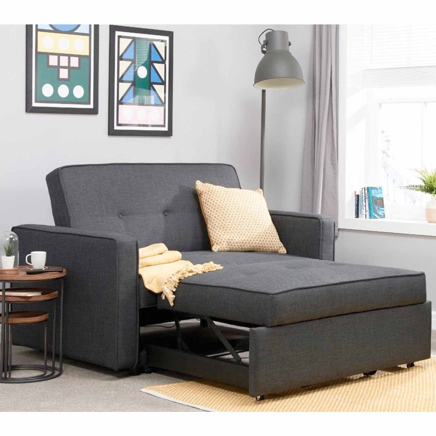 Brinkoff Pull Out Sofabed Dark Gray