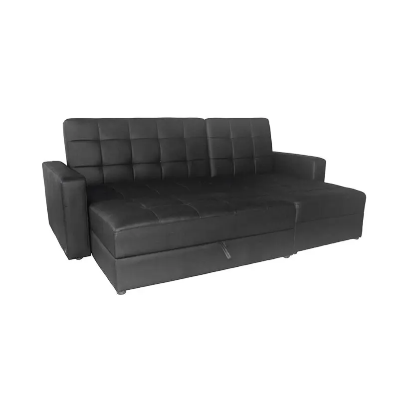 Furniture Source Philippines, Black Leather 3 Seater Sofa Bed Philippines