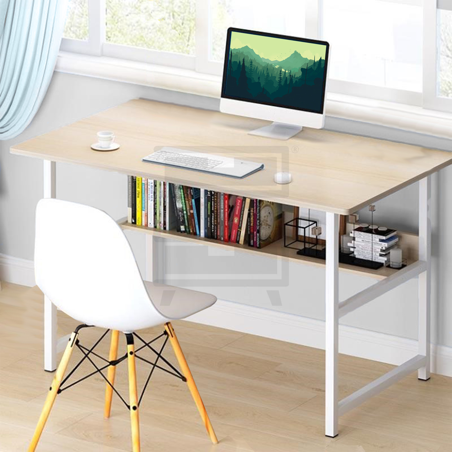 Furniture Source Philippines | Scandi Work Desk with Shelf
