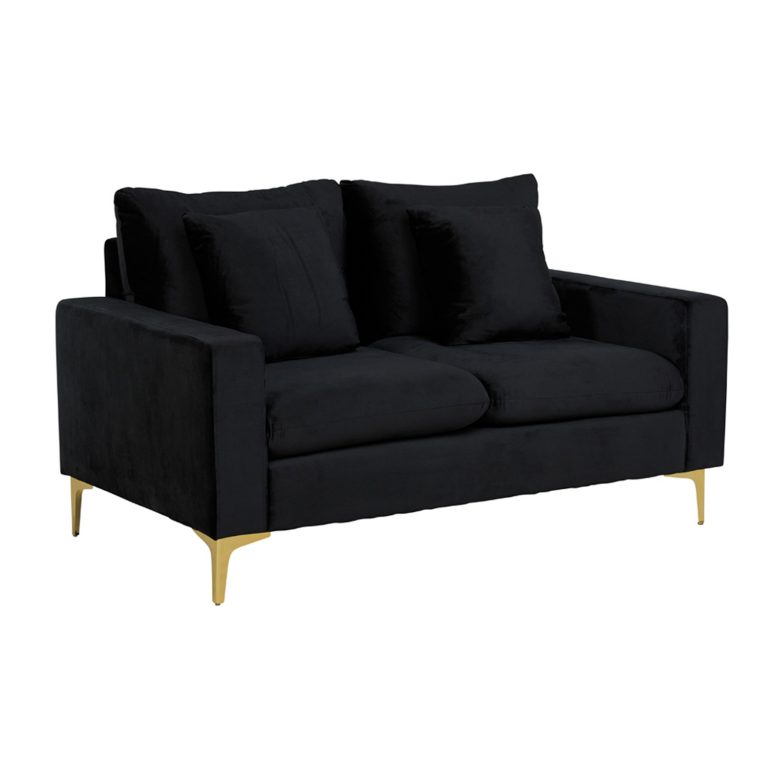 Karnes 2-Seater Sofa (Black Fabric) - Furniture Source Philippines