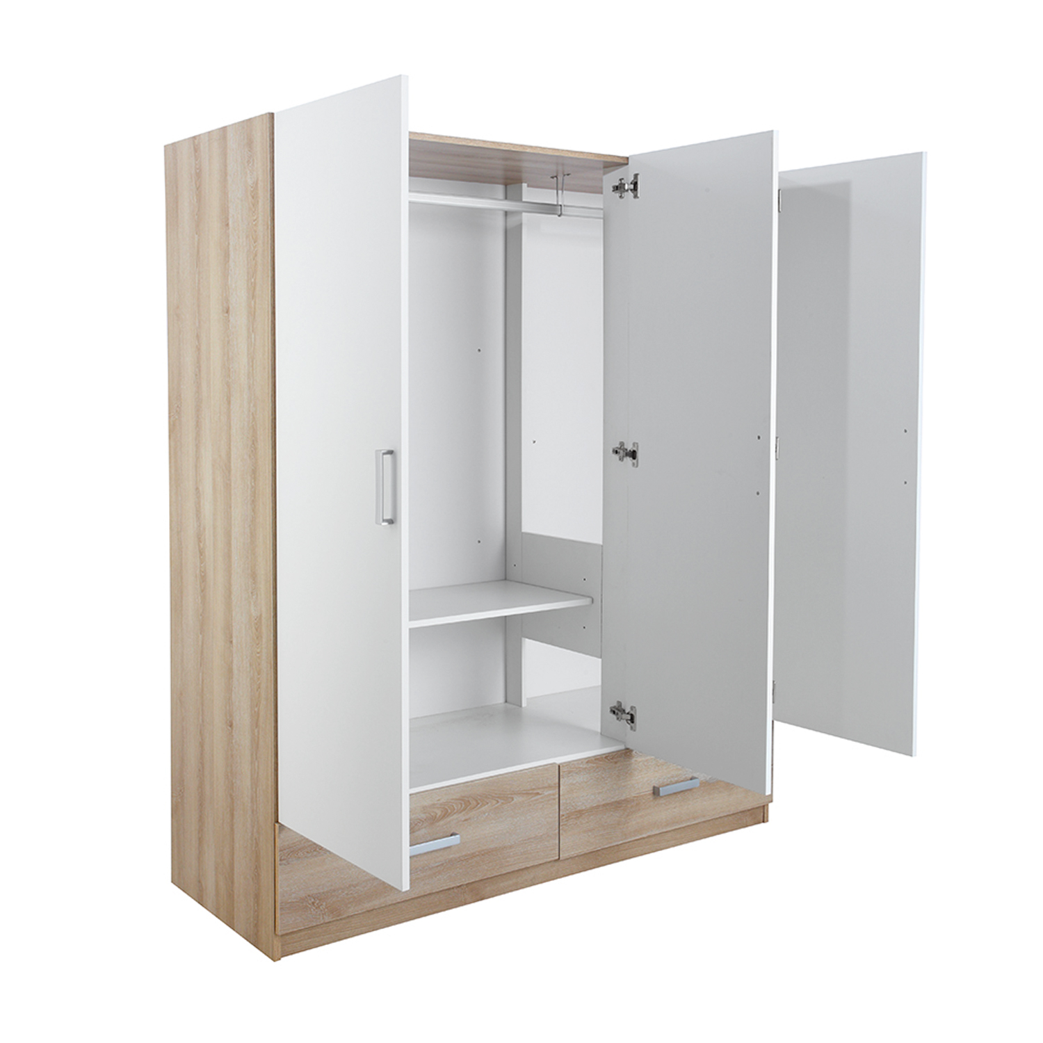 Vash 3-Door Wardrobe (Natural)