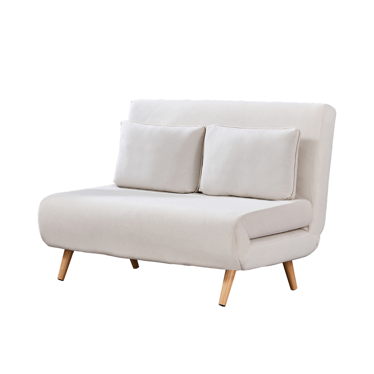 Millie Wood 2 Seater Sofabed White