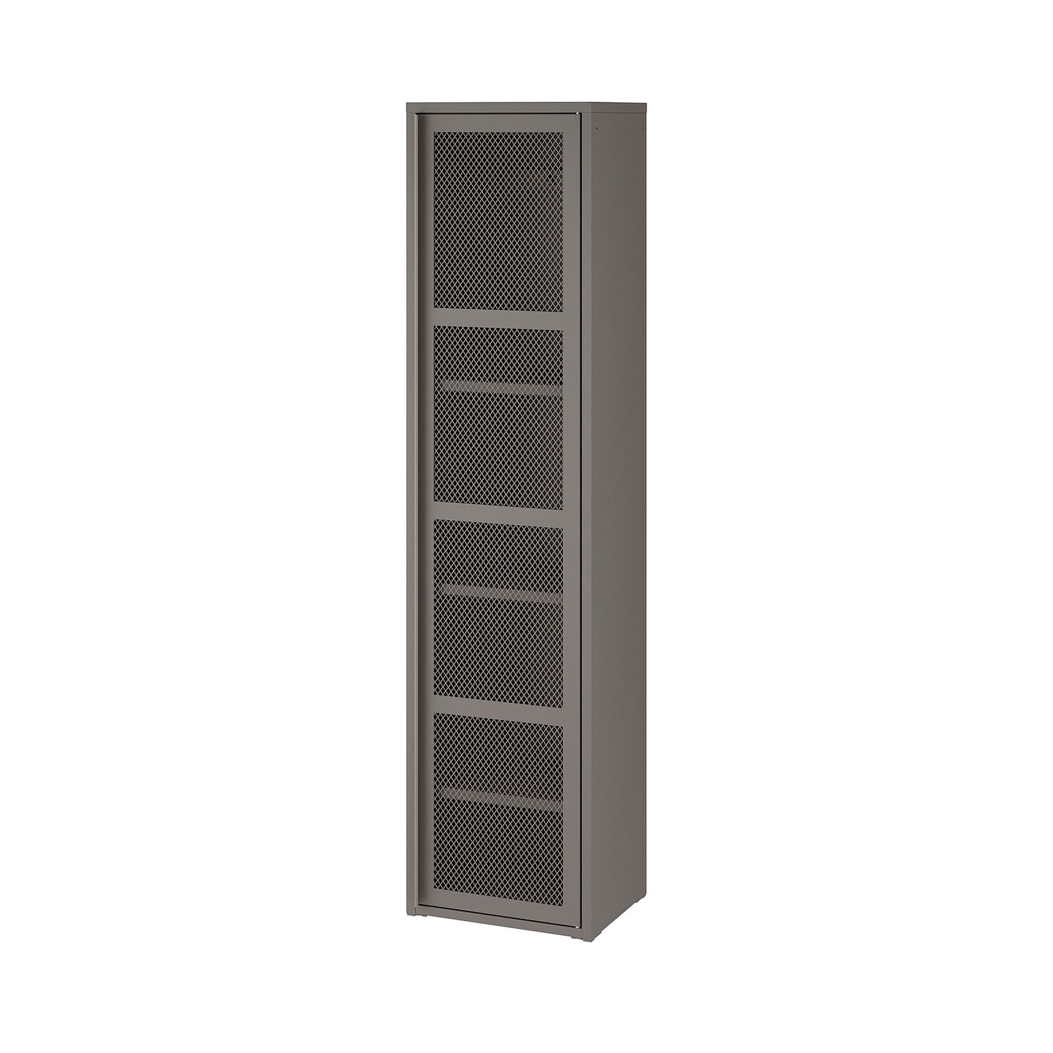 Ivar 1-Door Cabinet (Gray Mesh)