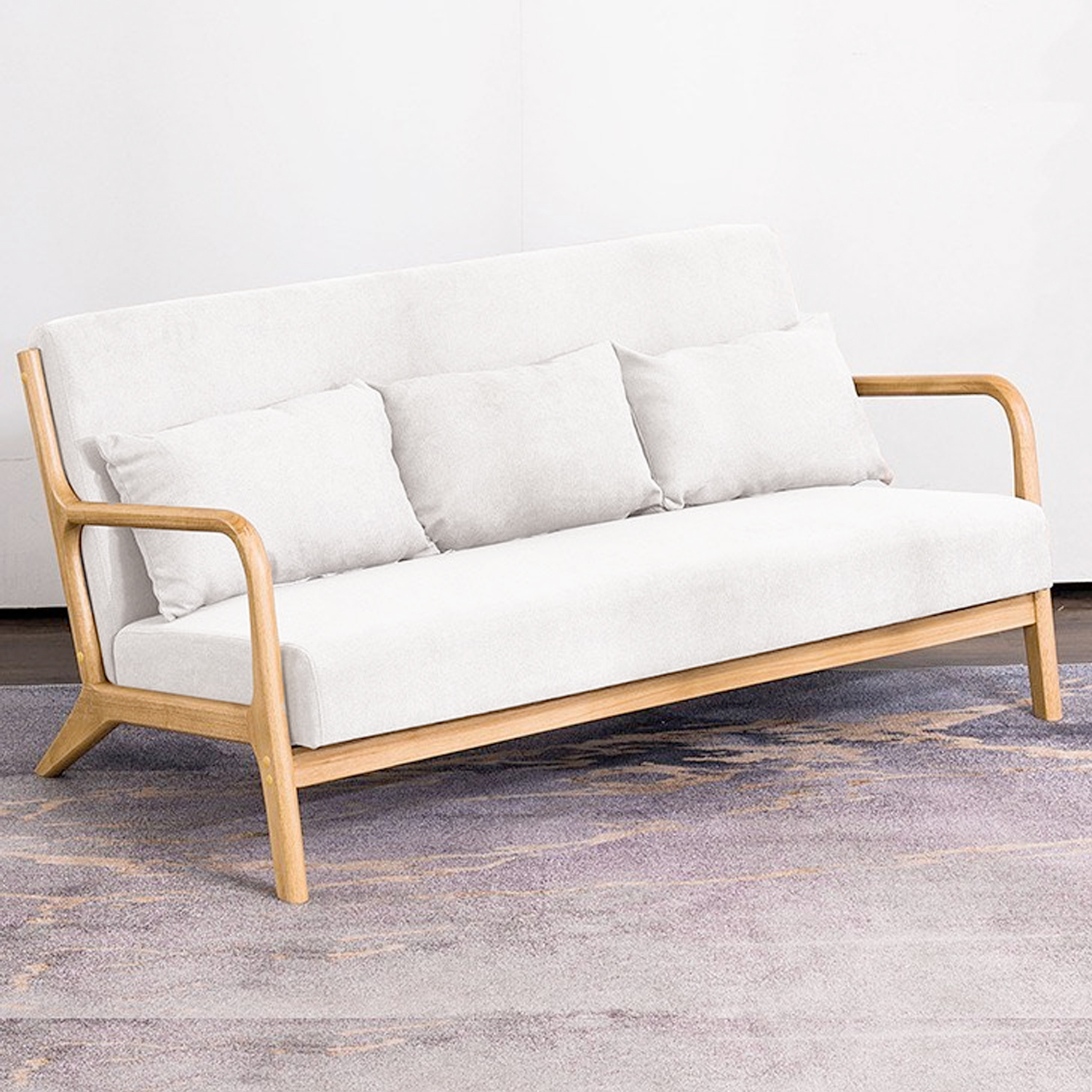 Nordic 3Seater Lounge Sofa (White) Furniture Source Philippines