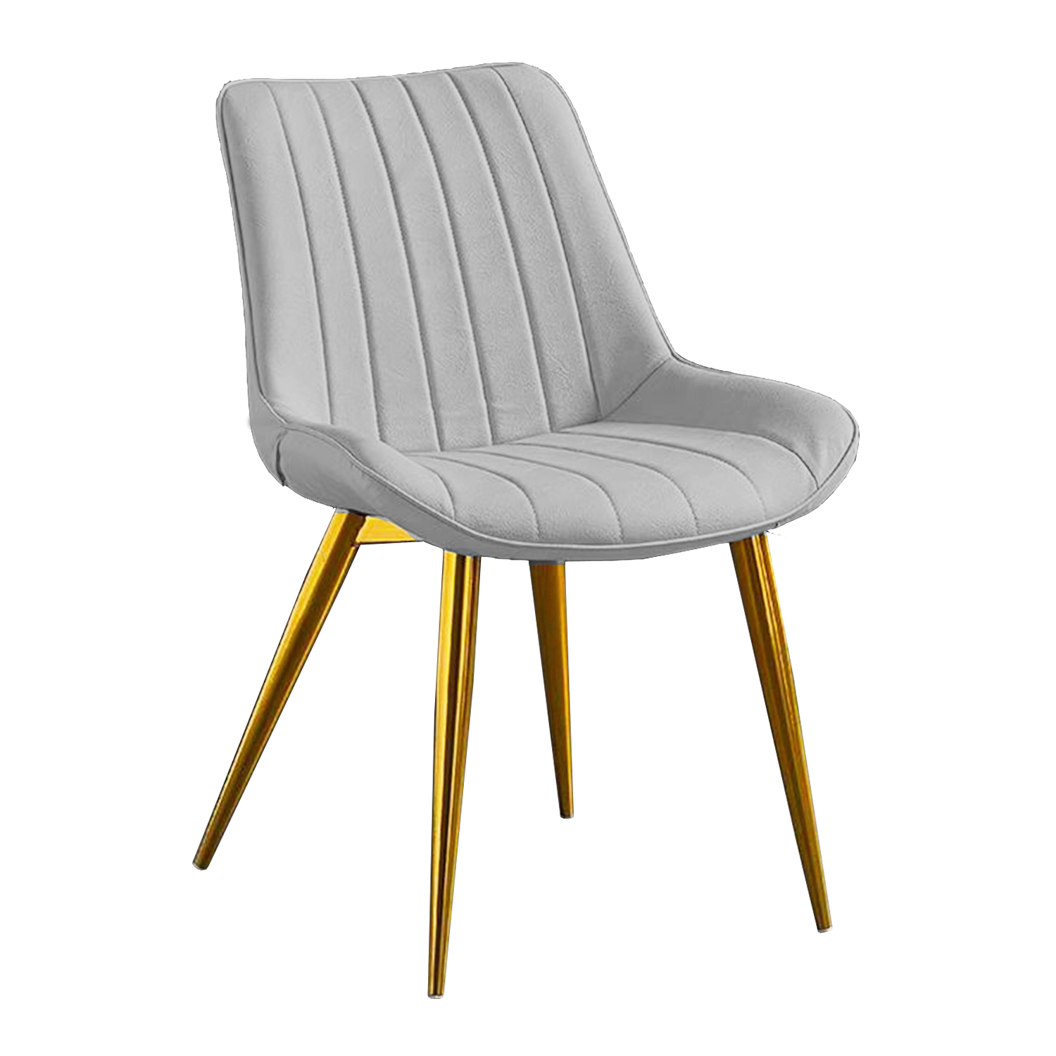 Pillory Chair (Light Gray - Gold)