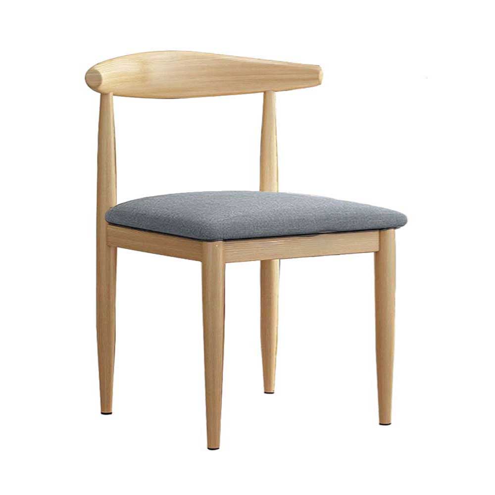 Elbow Chair (Birch-Dark Gray)