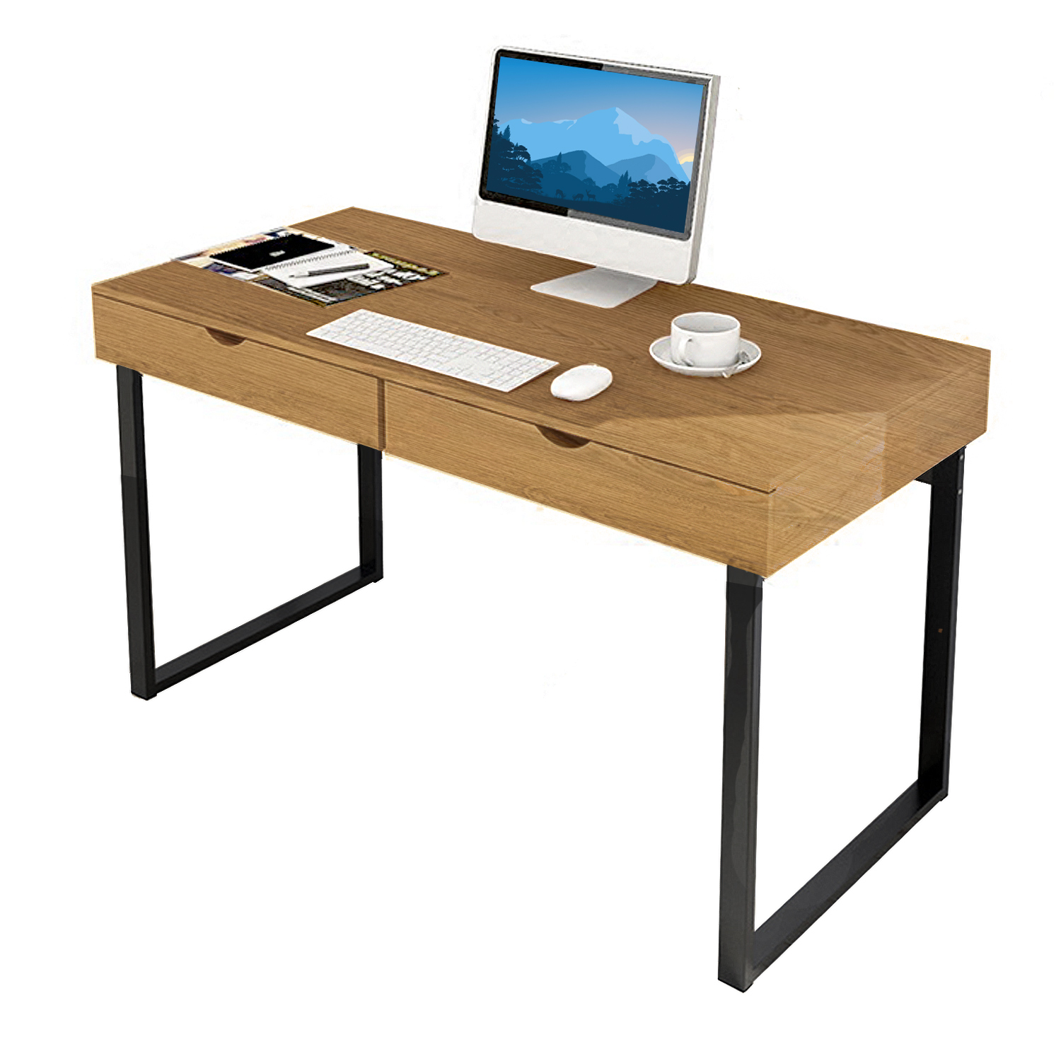 Fjord Office Desk (OakBlack) Furniture Source Philippines