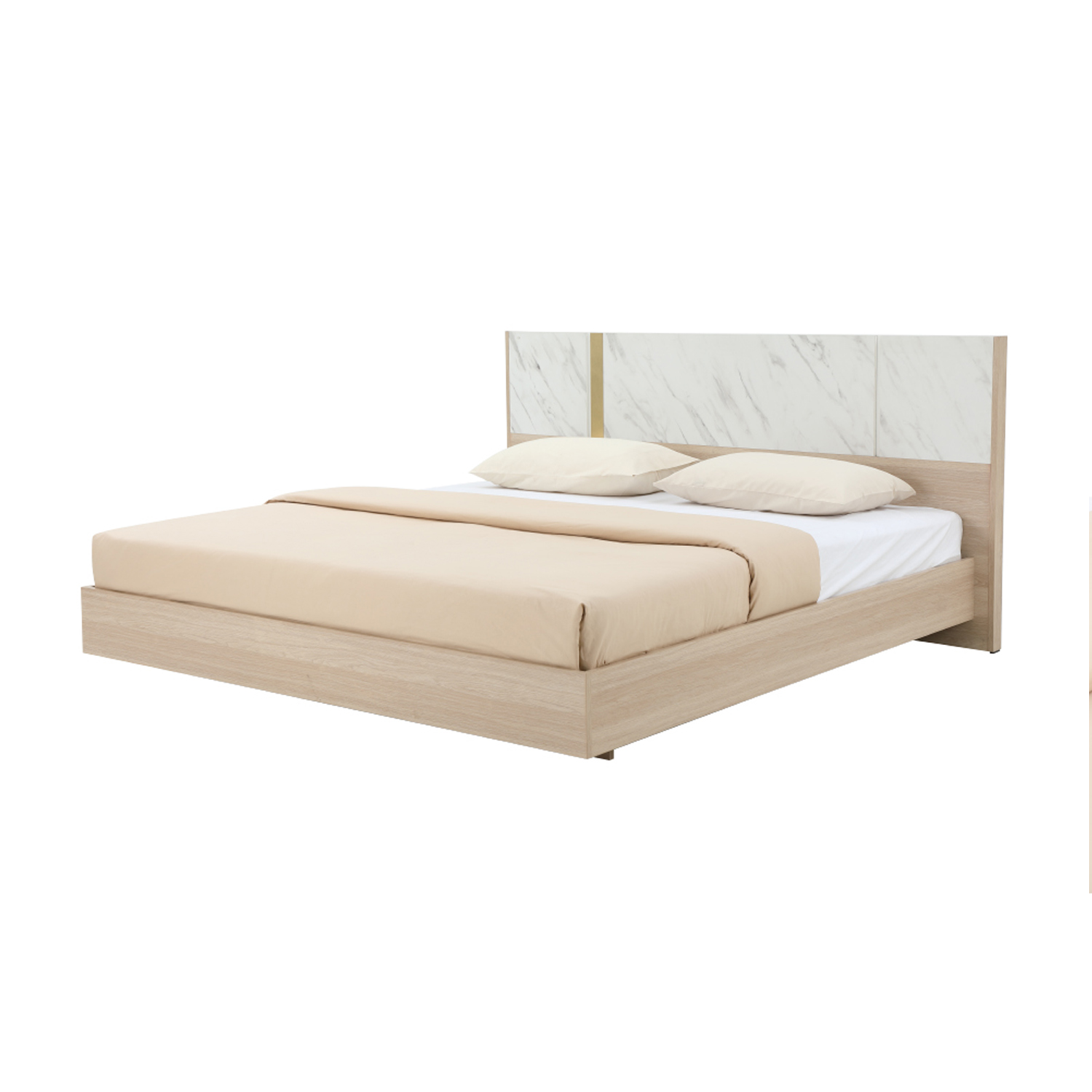 Carrara Bed Queen (Light Oak) Furniture Source Philippines