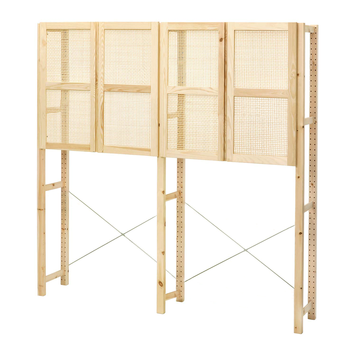 Ivar Rattan Shelving Unit Set 2 (Pine)