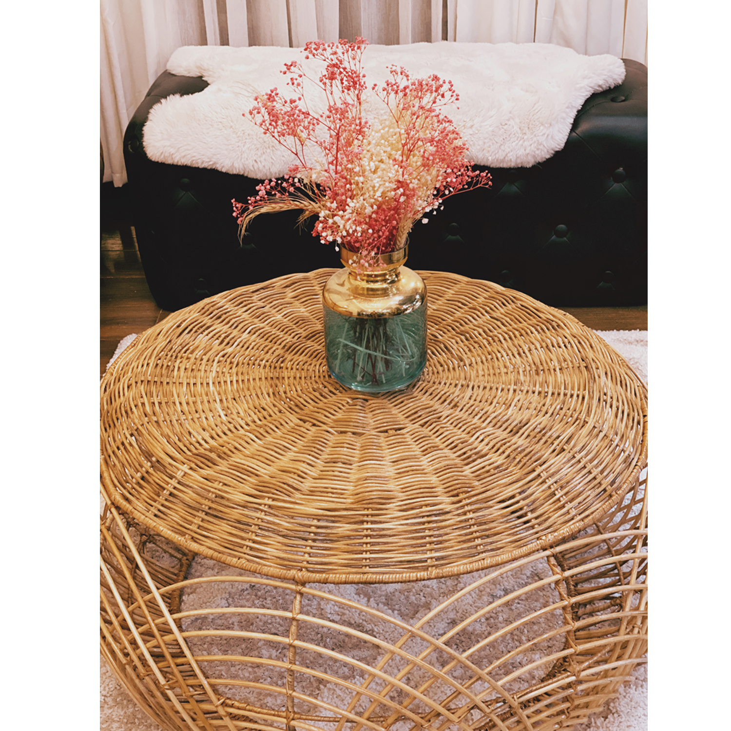 Rattan Center Table 76cm - Furniture Source Philippines