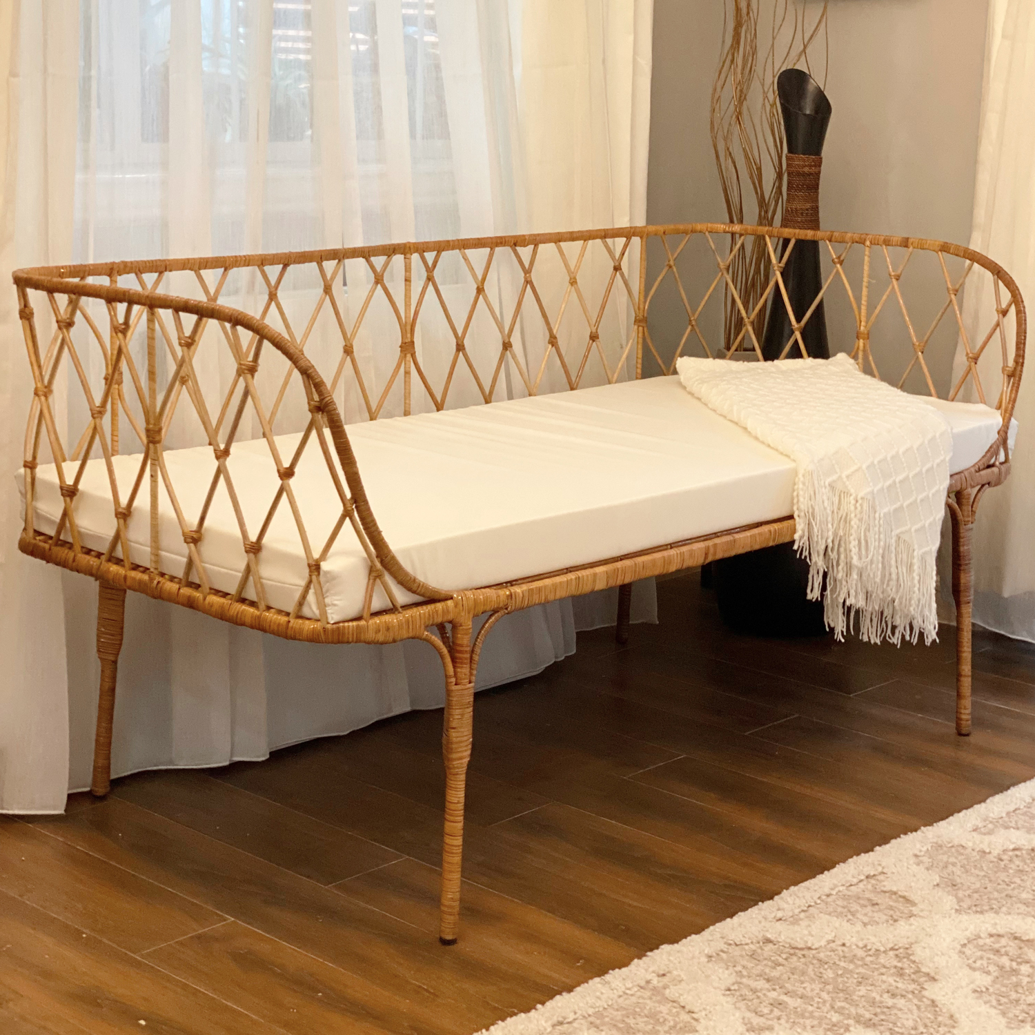 Rattan Single Daybed with Mattress Furniture Source Philippines