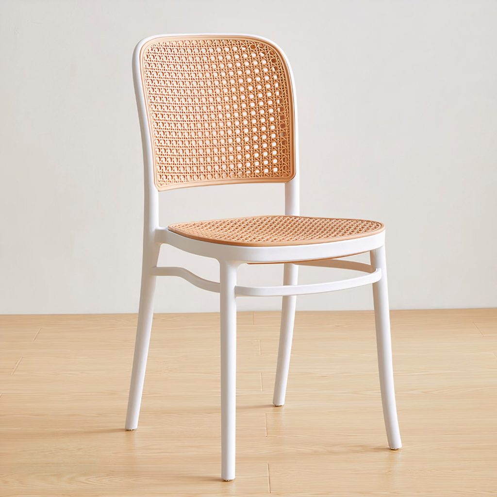 Chanel Rattan Plastic Chair (White) Furniture Source Philippines