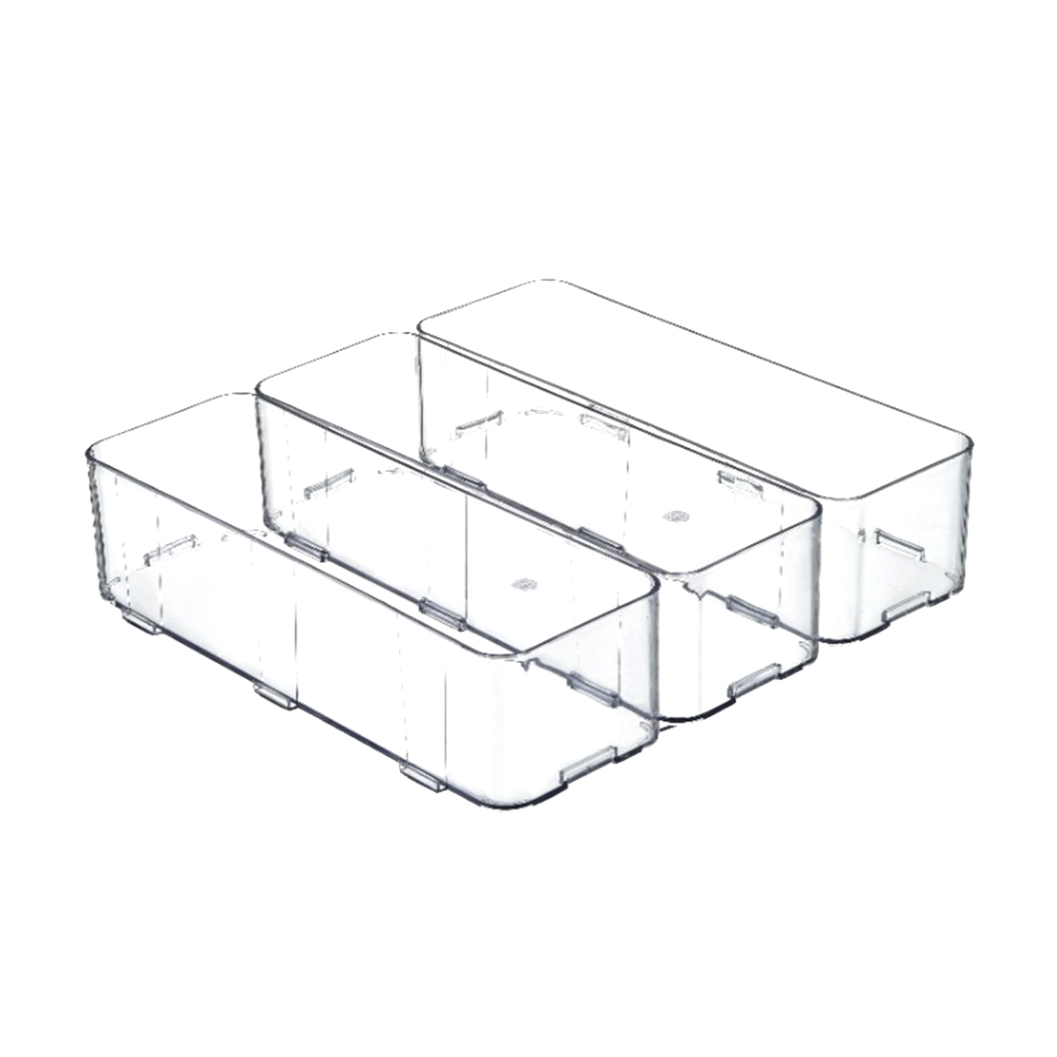 Varina Interlocking Organizer Set of 3 (Clear)