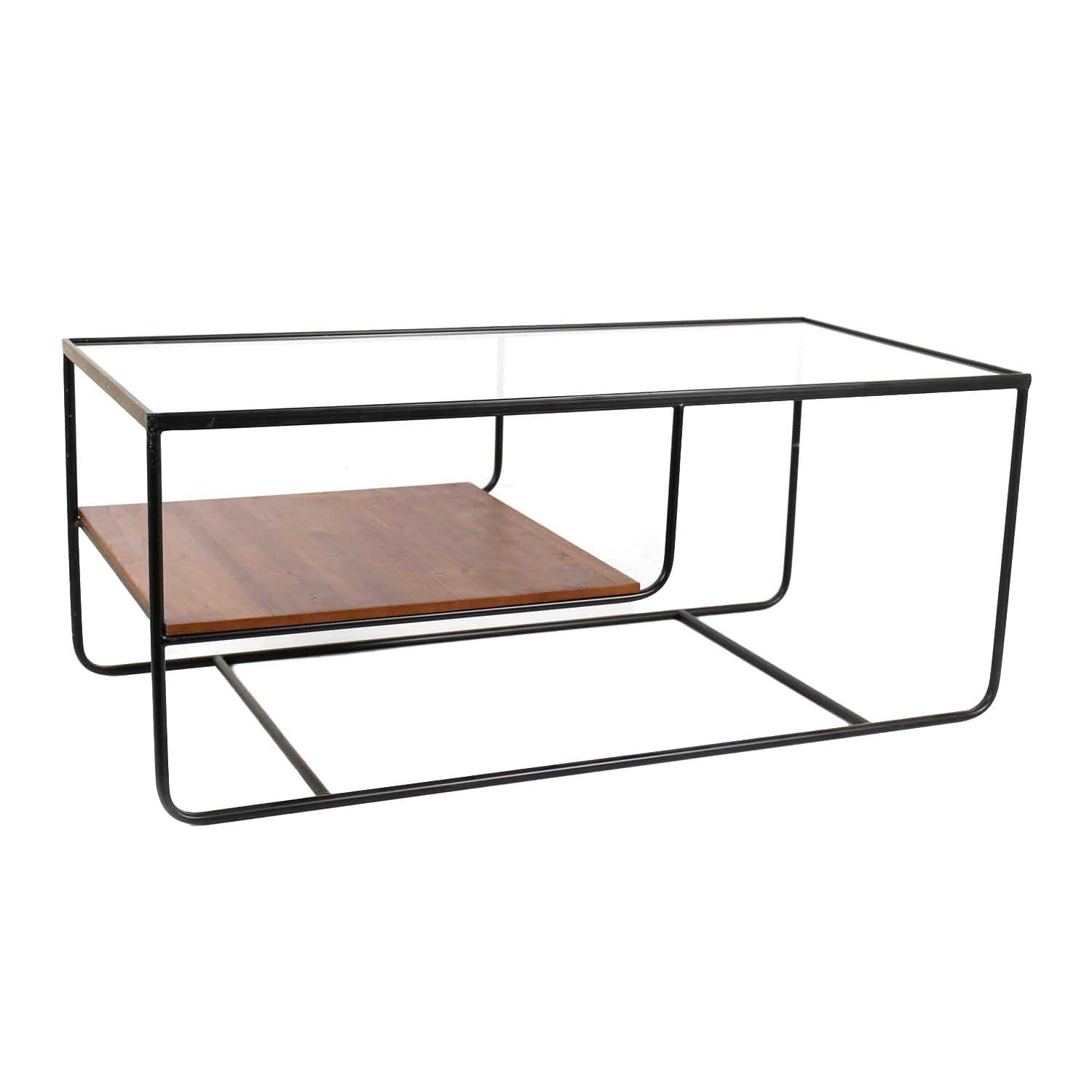 Birn 2-Tier Center Table (Black-Wood)