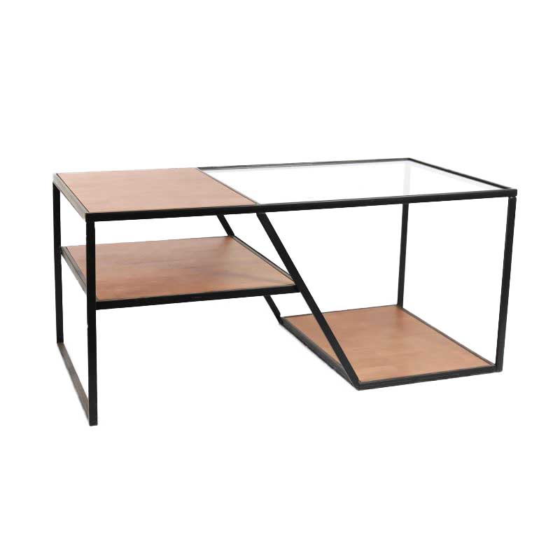 Birn 3-Tier Center Table (Black-Wood)