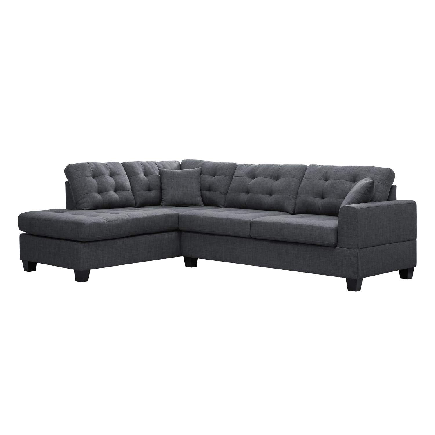 Feriado Fabric Corner Sofa (Gray) Furniture Source Philippines