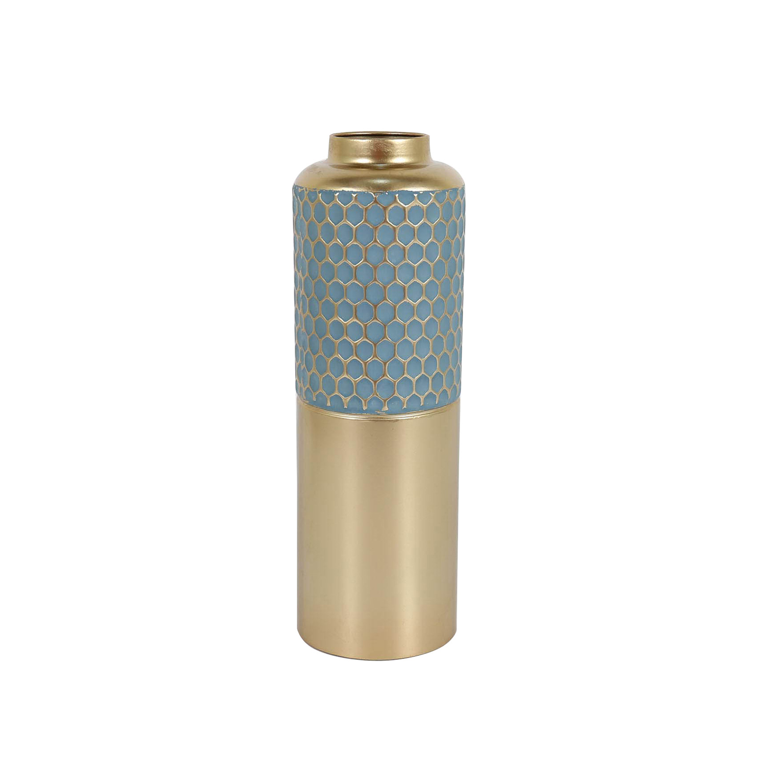 Glist Honeycomb Vase (Blue)