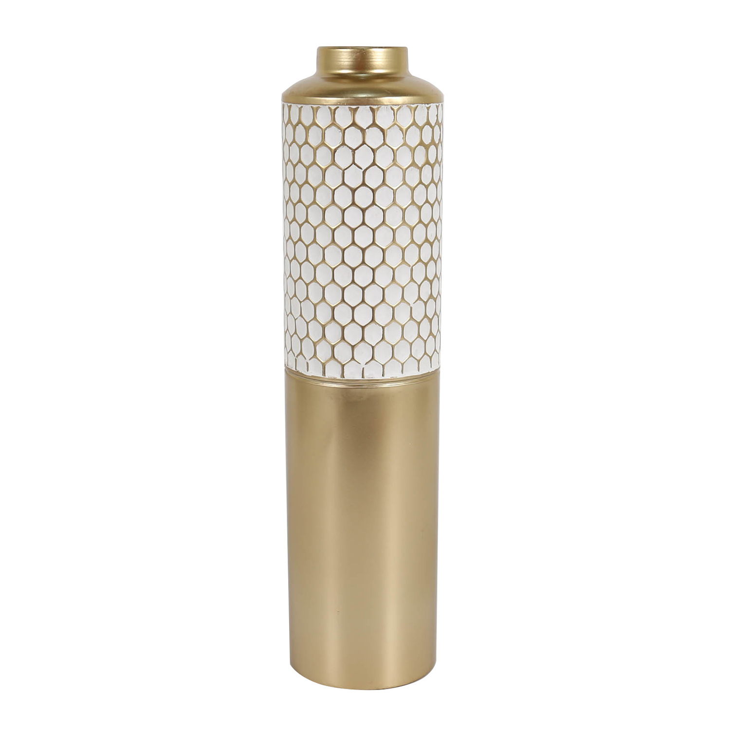 Glist Honeycomb Vase (White)