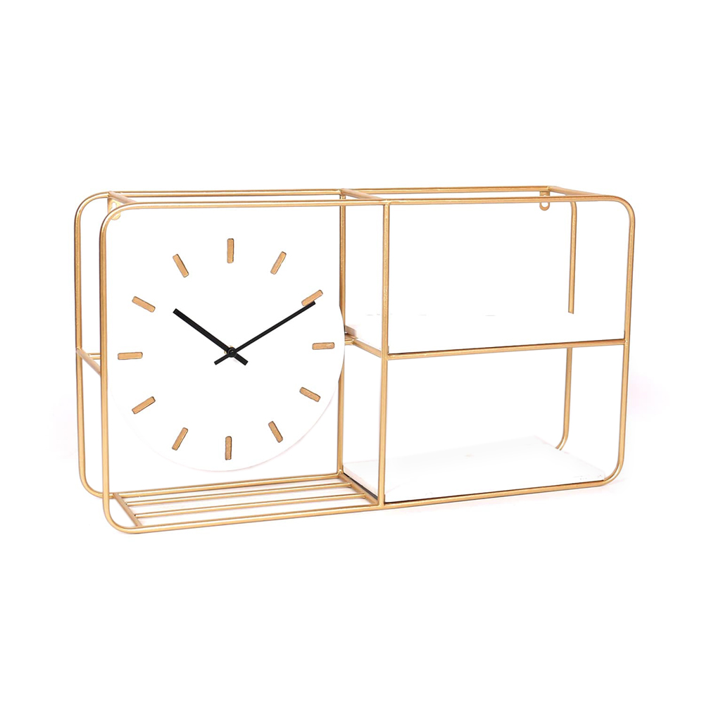 Grome Table Shelf with Clock