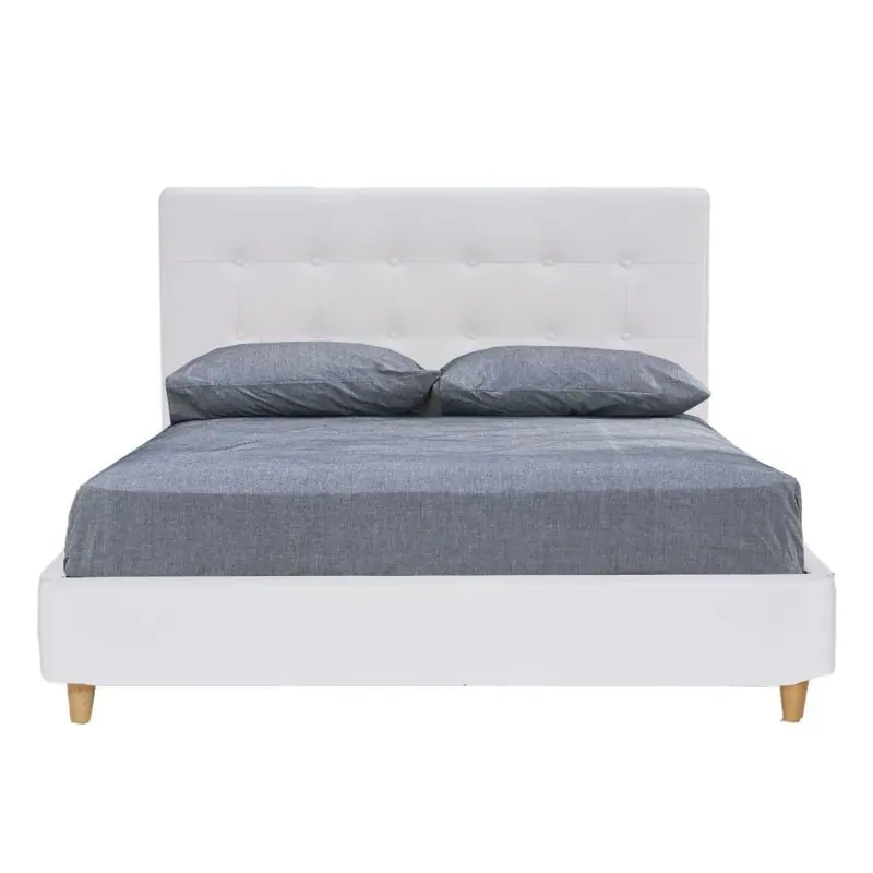 Furniture Source Philippines, White Tufted Faux Leather Bed