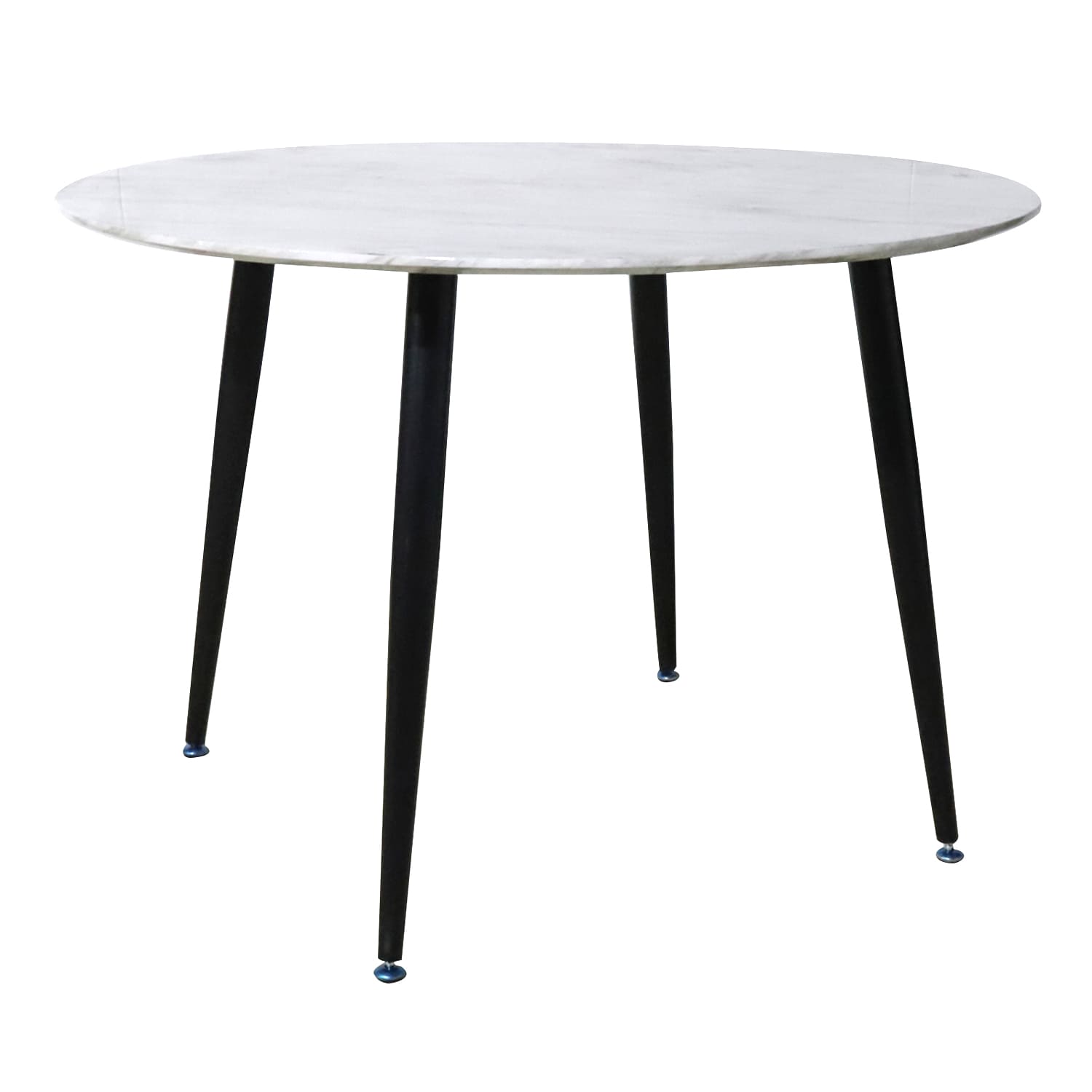 Marbina Round Dining Table 110cm (MarbleBlack) Furniture Source