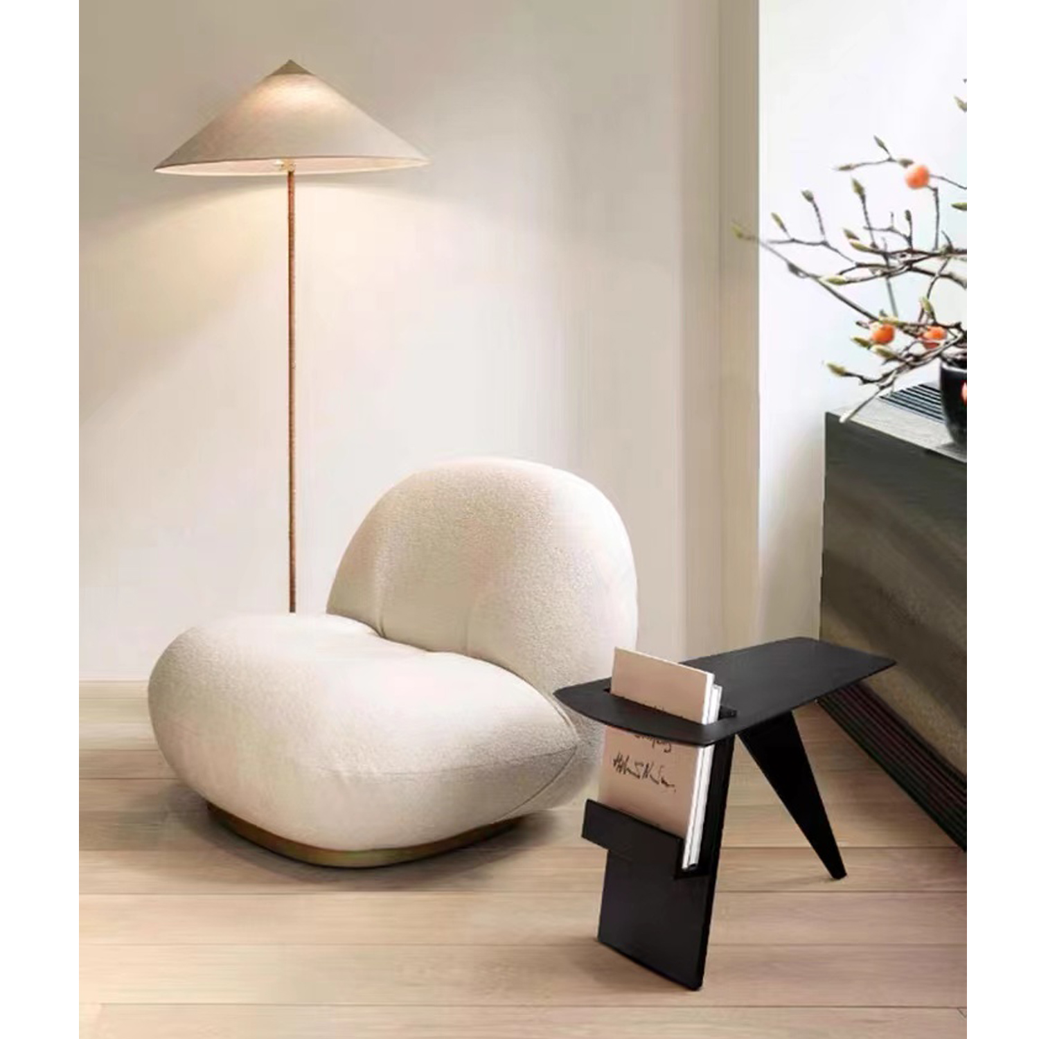 Pochi Swivel Lounge Chair (White) Furniture Source Philippines
