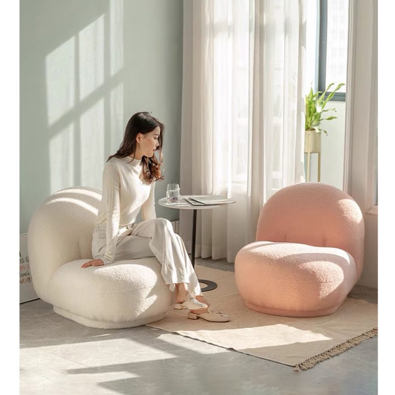 Pochi Swivel Lounge Chair (White) Furniture Source Philippines