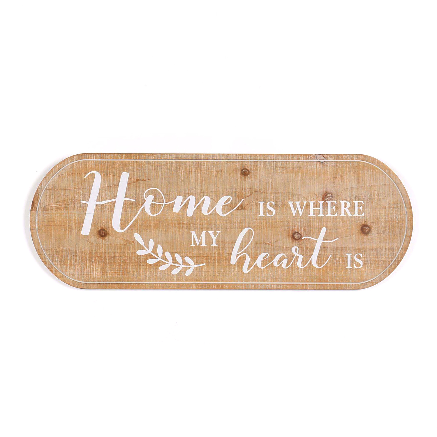 Woody Home Is Where My Heart Is Wall Decor