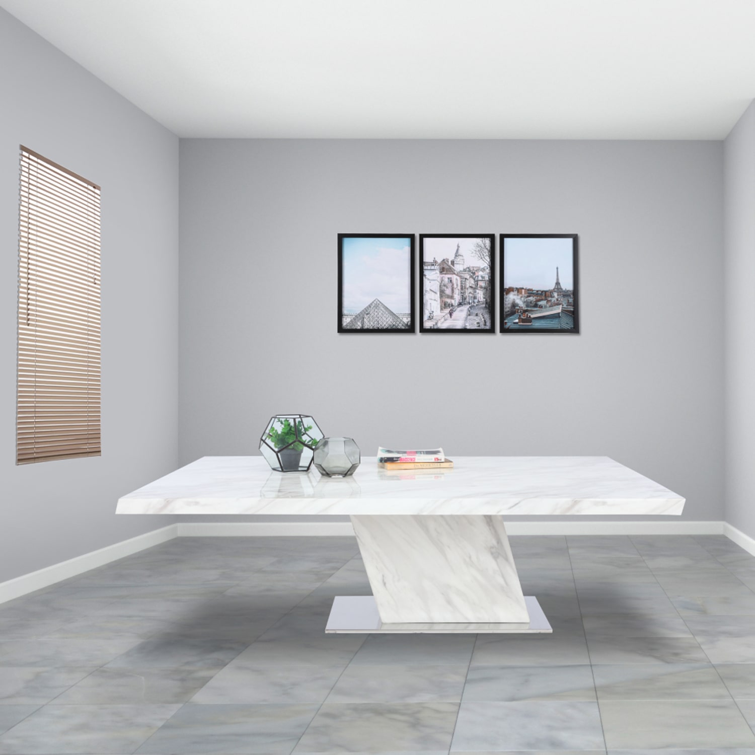 Available 6 seaters dining table ❤️ Magium wood Polyurethane top coat 4x4  ang tiil so lig on jod kaayu, image size:1500x1500