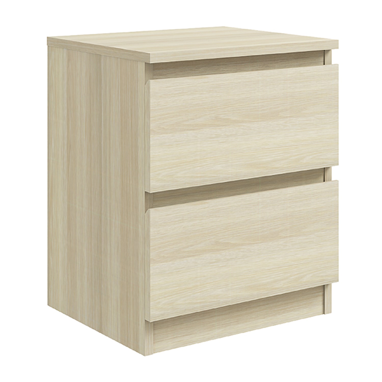Maison Night Table 2-Drawers (White Oak)