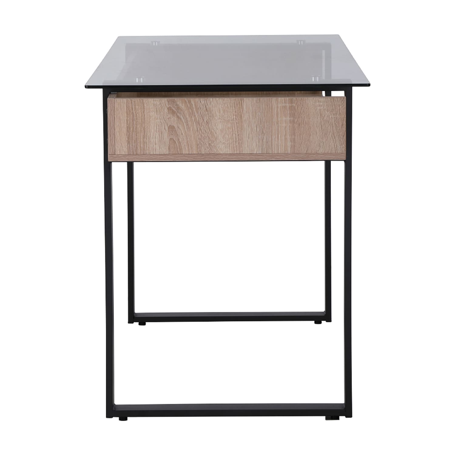 Sheno Glass Office Desk 120cm (NaturalOak) Furniture Source Philippines