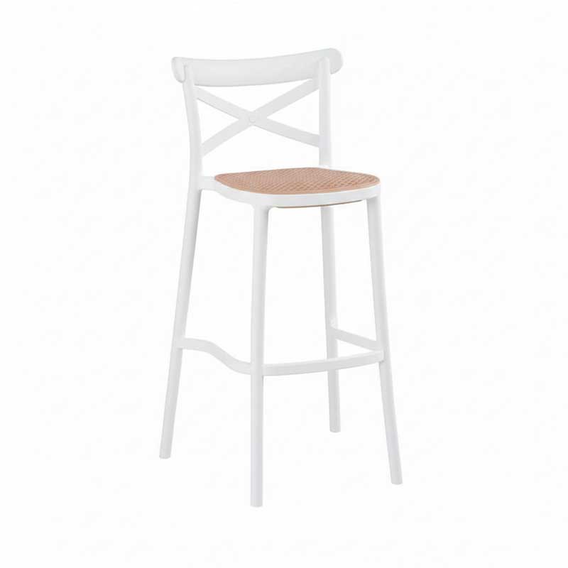 Chinnish Counter Chair 65cm (White-Natural)