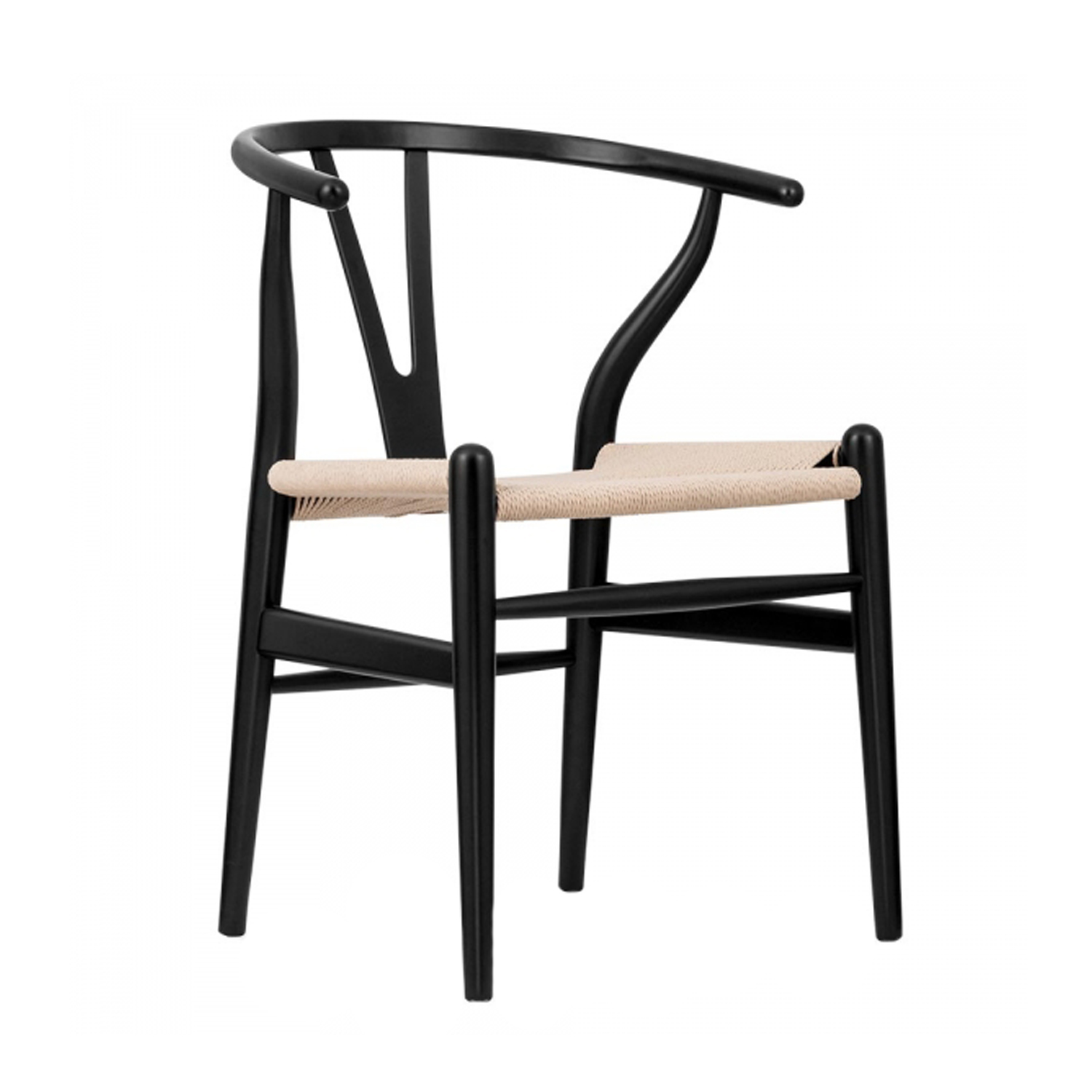 Wishbone Chair (Black-Natural)