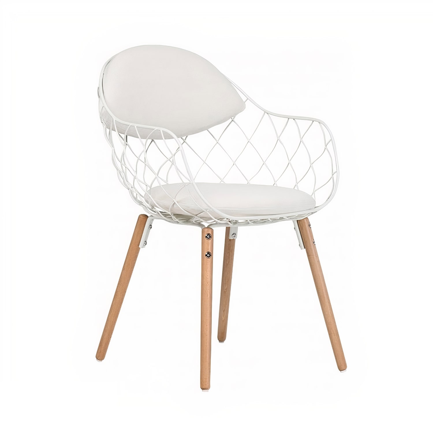 Izarra Chair (White Faux Leather)