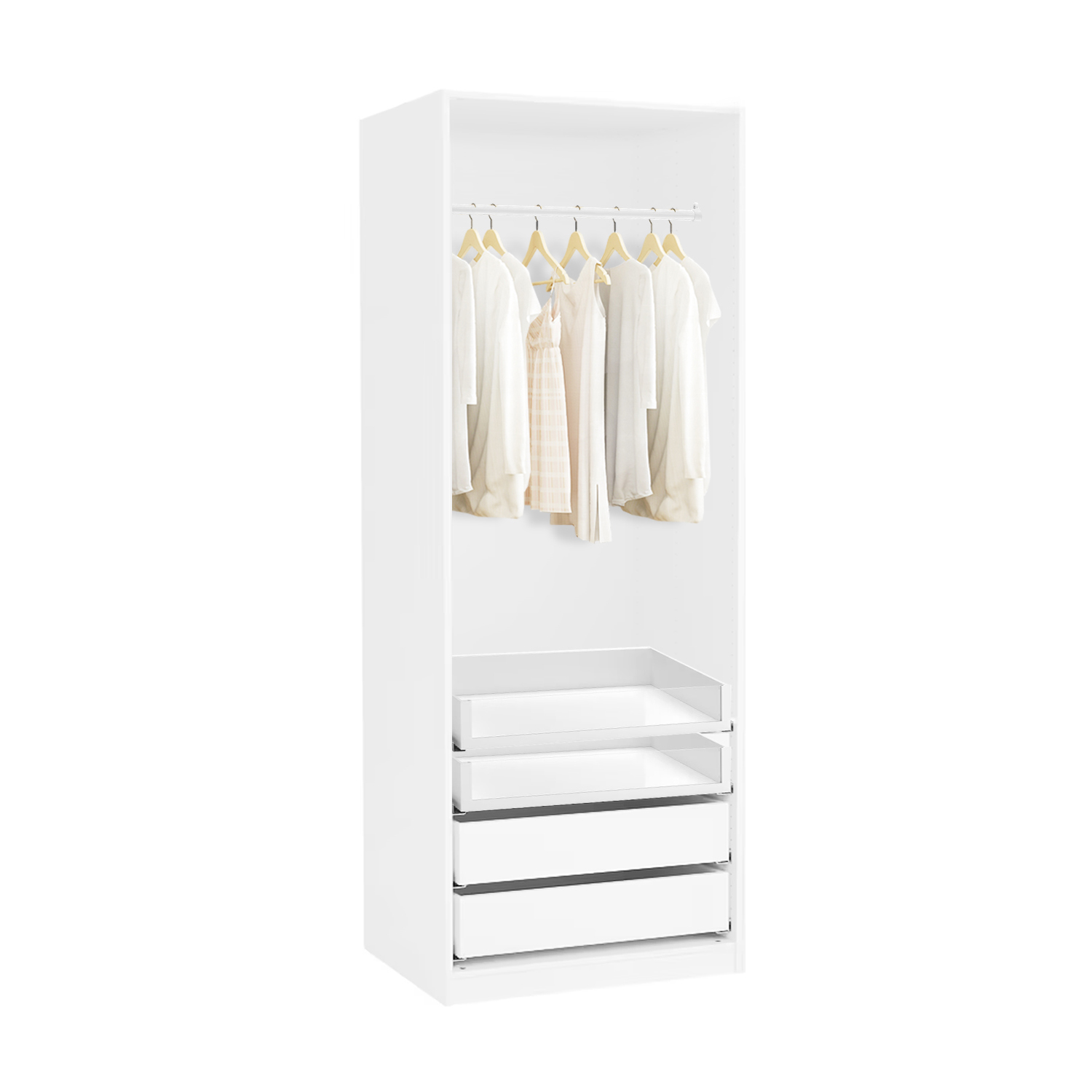 Pax Open Wardrobe 100cm (White)