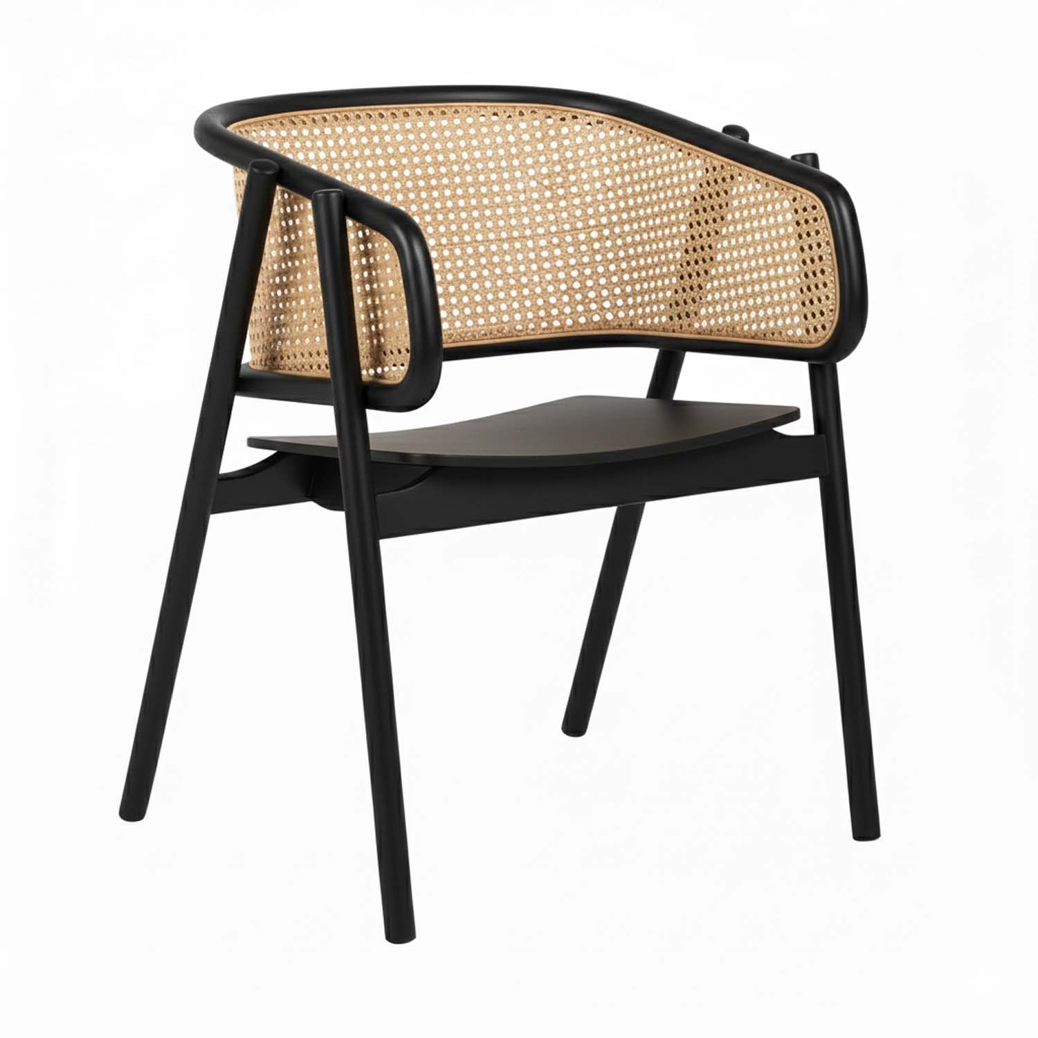 Chinna Rattan Armchair (Black-Natural)