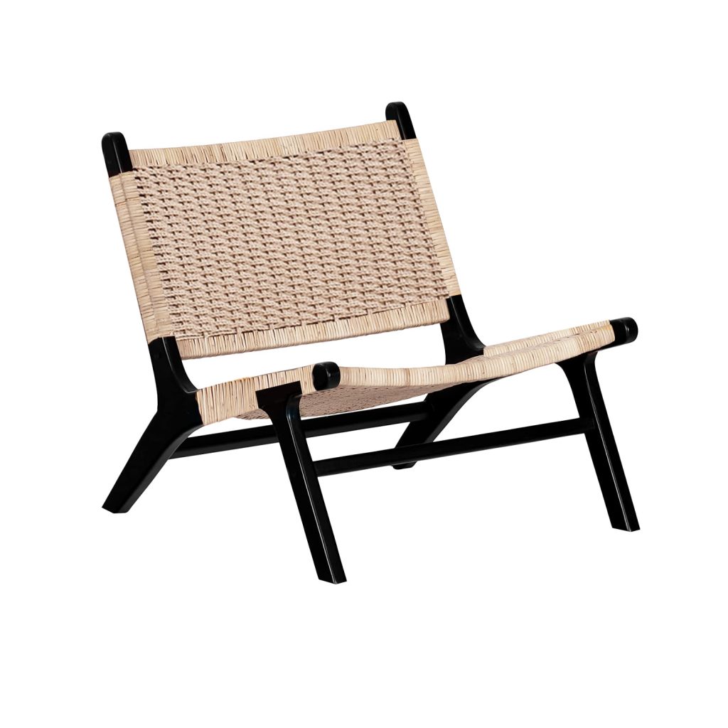 Chelo Rattan Accent Chair (BlackNatural) Furniture Source Philippines
