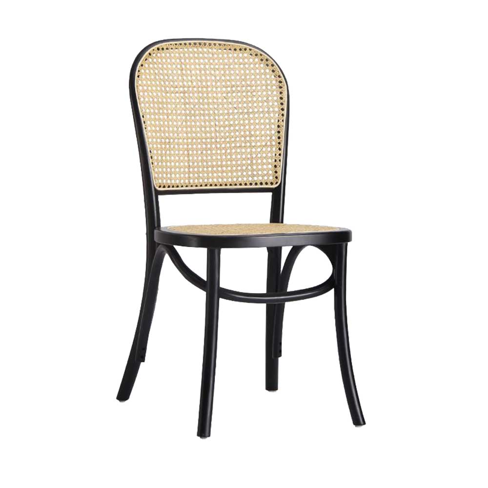 Chelsea Rattan Chair (Black-Natural)