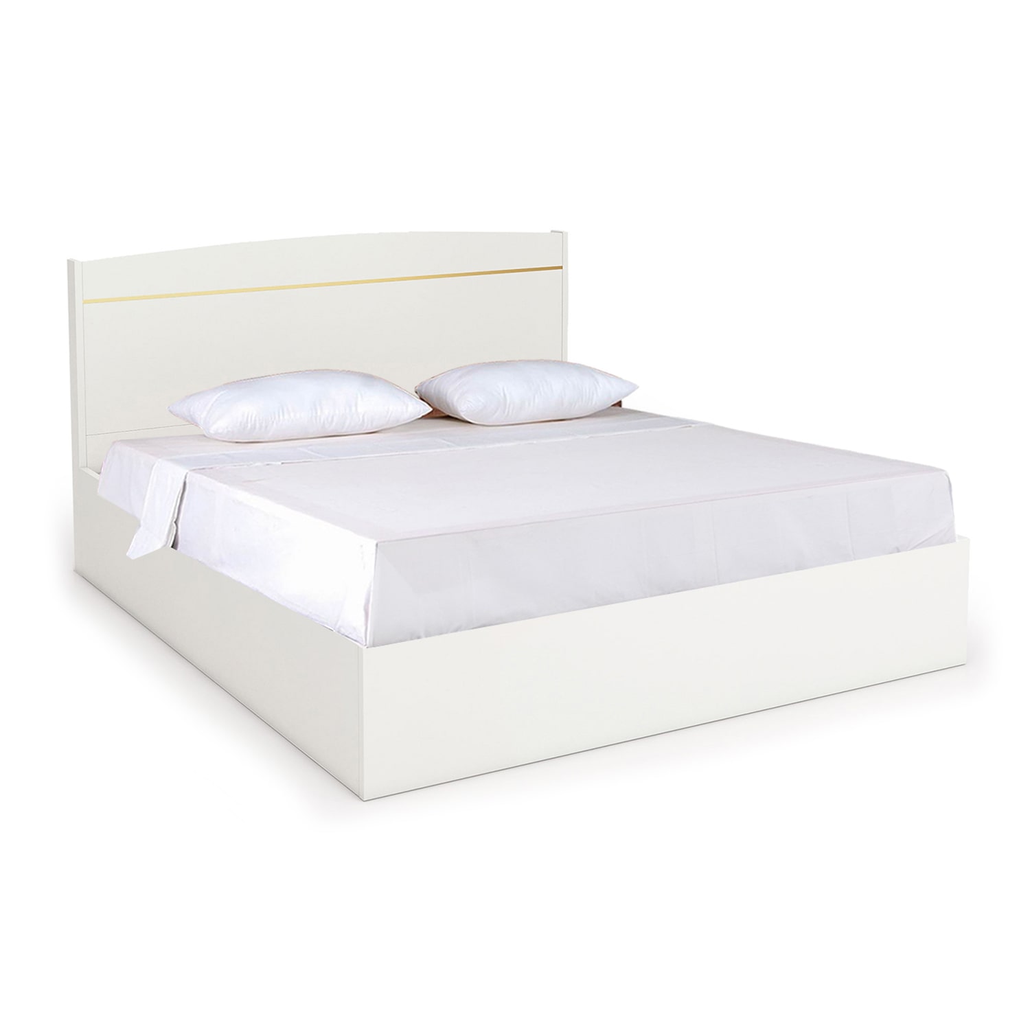 Golie Maldain Ottoman Queen Bed (White) Furniture Source Philippines