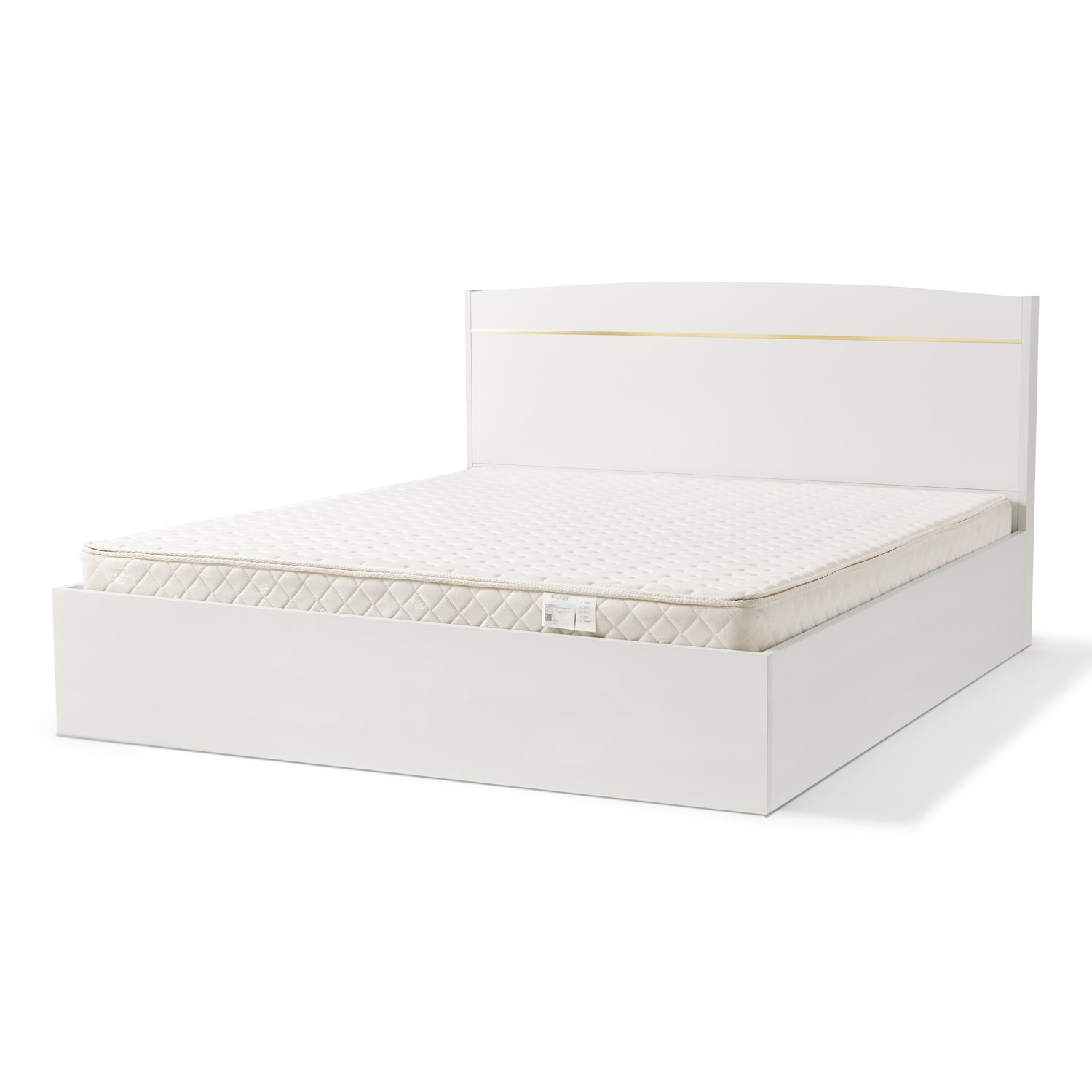 Golie Maldain Ottoman Queen Bed (White) Furniture Source Philippines